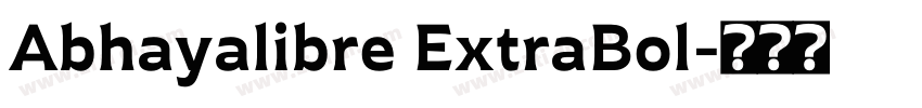 Abhayalibre ExtraBol字体转换